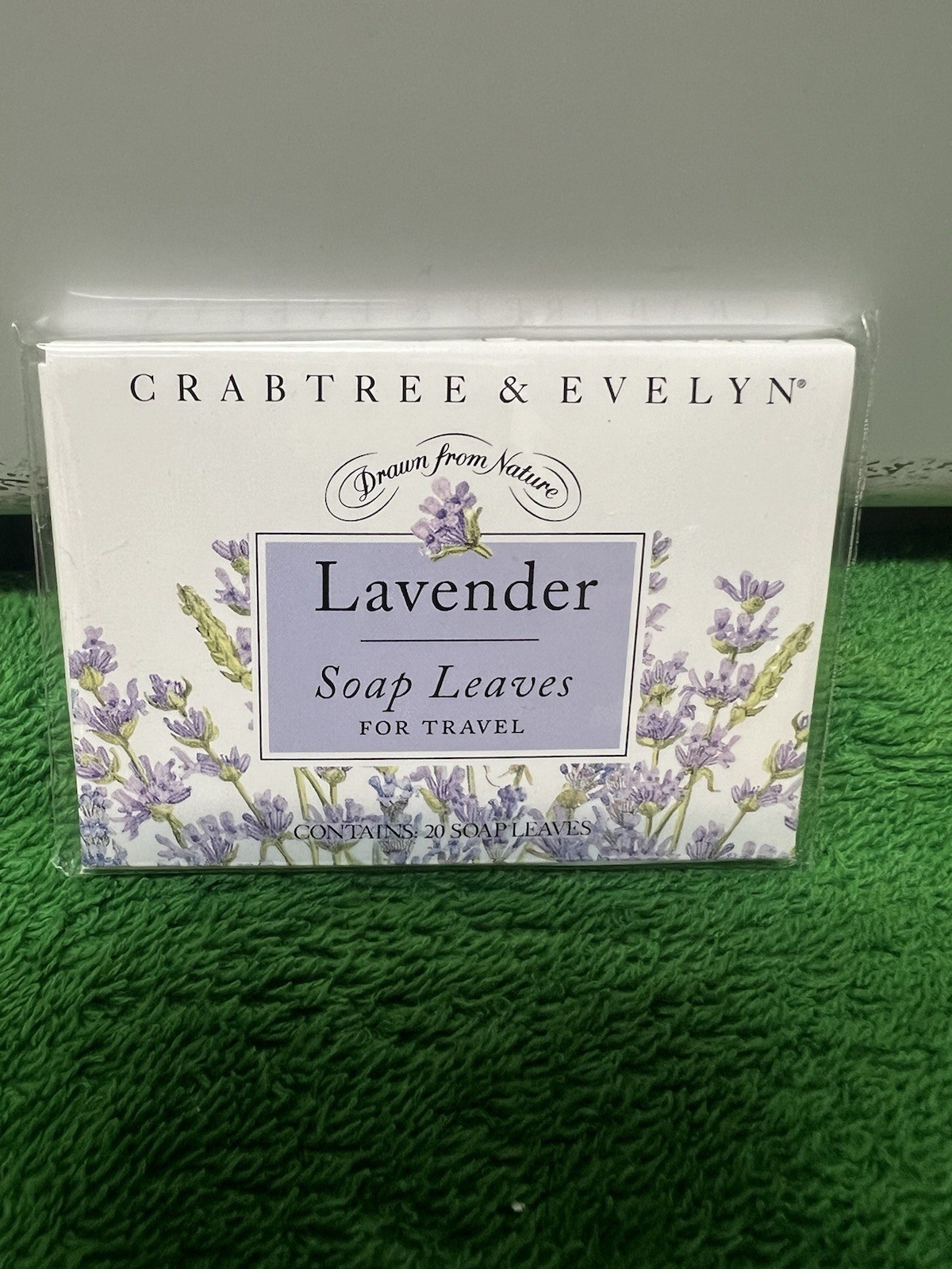 Crabtree & Evelyn Travel Soap Leaves Lavender And Rose 3” X 2” Lot Of 2