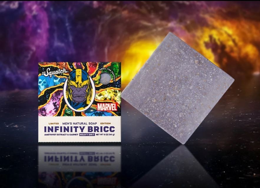 Dr Squatch Limited Edition Bar Soap Marvel Villains Infinity Bricc Heavy Grit