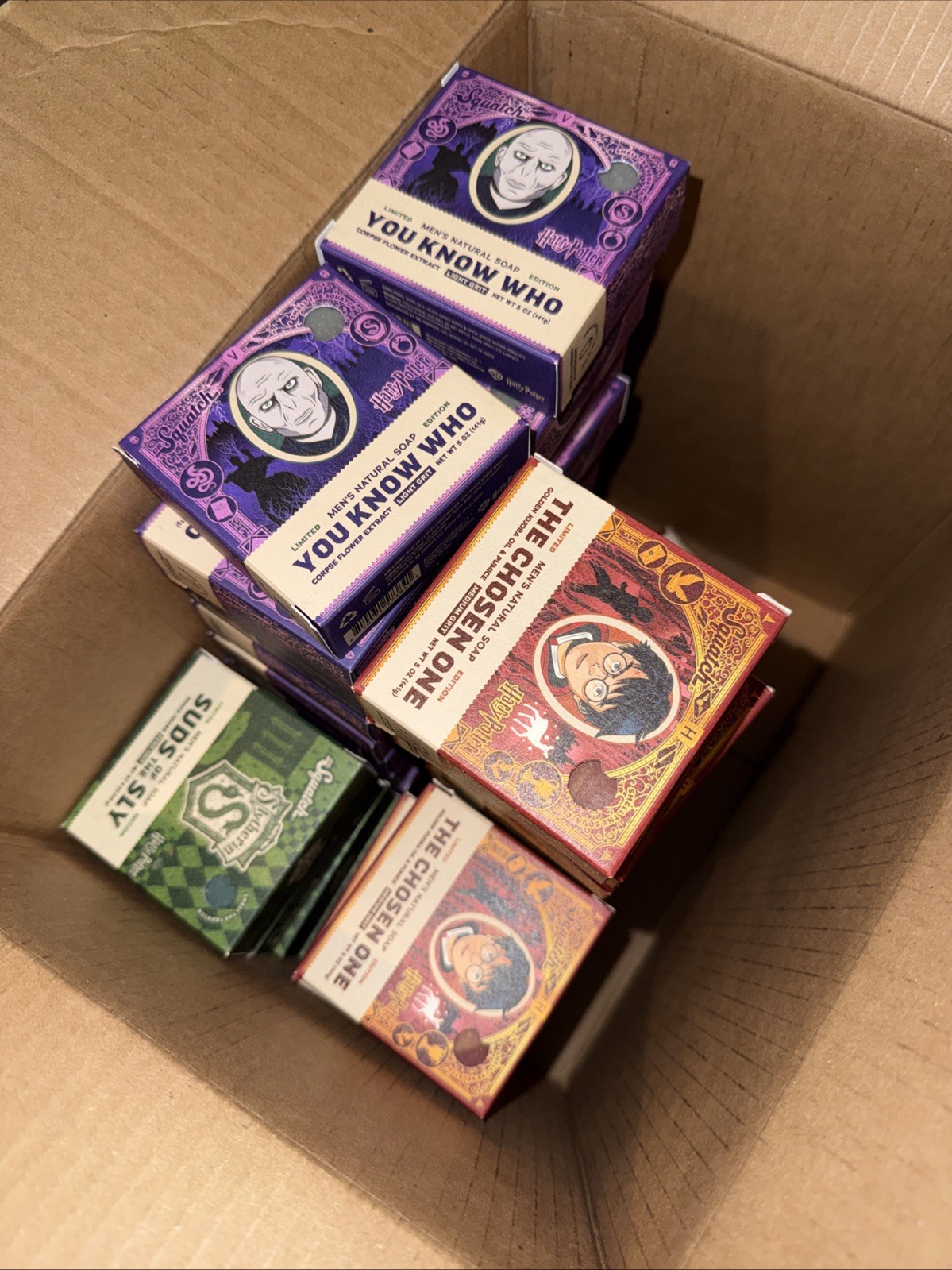 New Lot Of 56 Count Dr Squatch Harry Potter Limited Edition Natural Soaps Soap