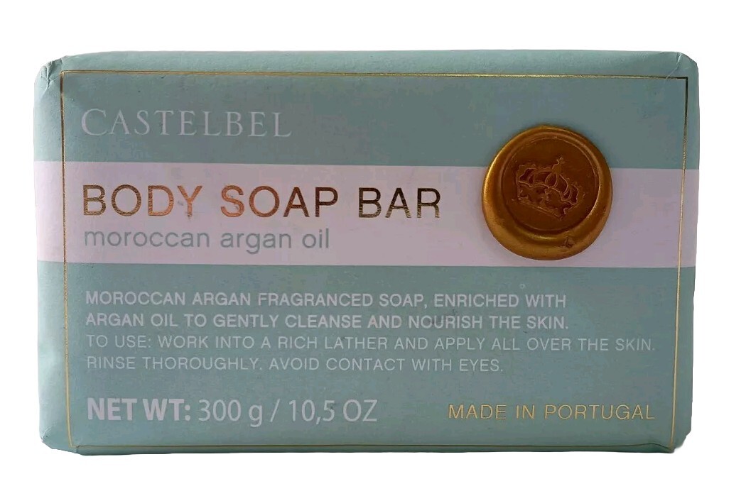 Castelbel Body Soap Bar Moroccan Argan Oil 10.5 Oz.
