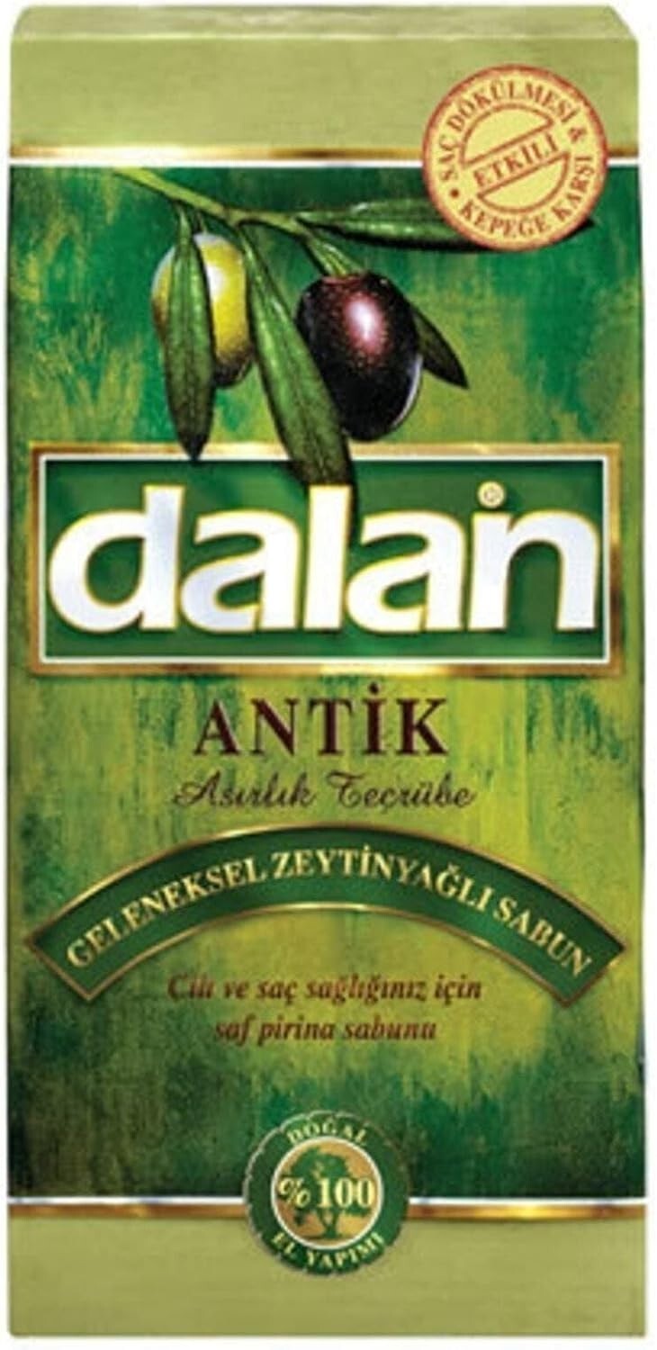 Turkish Soap Dalan Antique 100% Olive Oil Soap Handmade 5 bars x 180gr