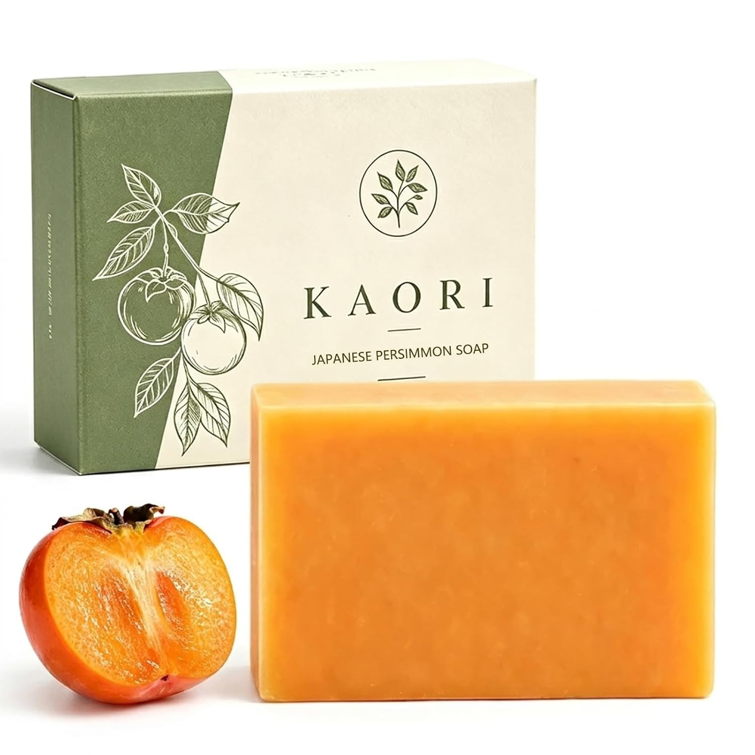 Kaori Persimmon Soap Deodorizing Moisturizing for Mature Skin