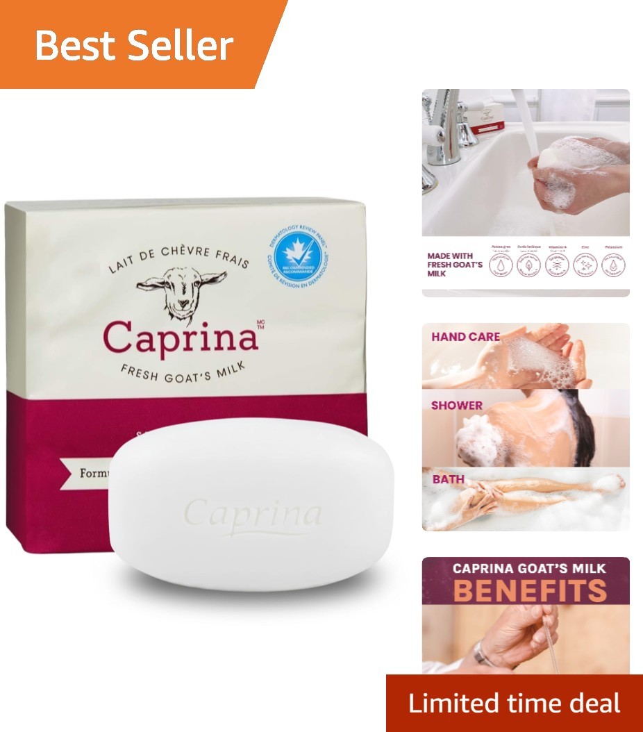 Gentle Goat Milk Soap Bars – 3-Pack, 3.2 oz Each – Luxury for All Skin