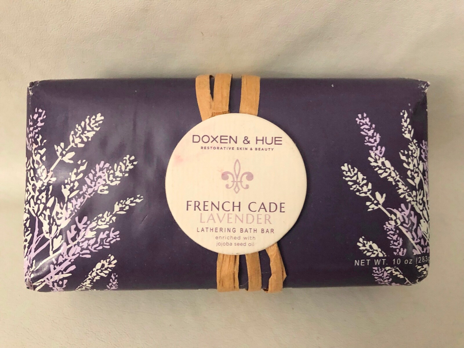 Doxen & Hue French Cade Lavender 10 oz Lathering Bath Bar Soap Jojoba Seed Oil