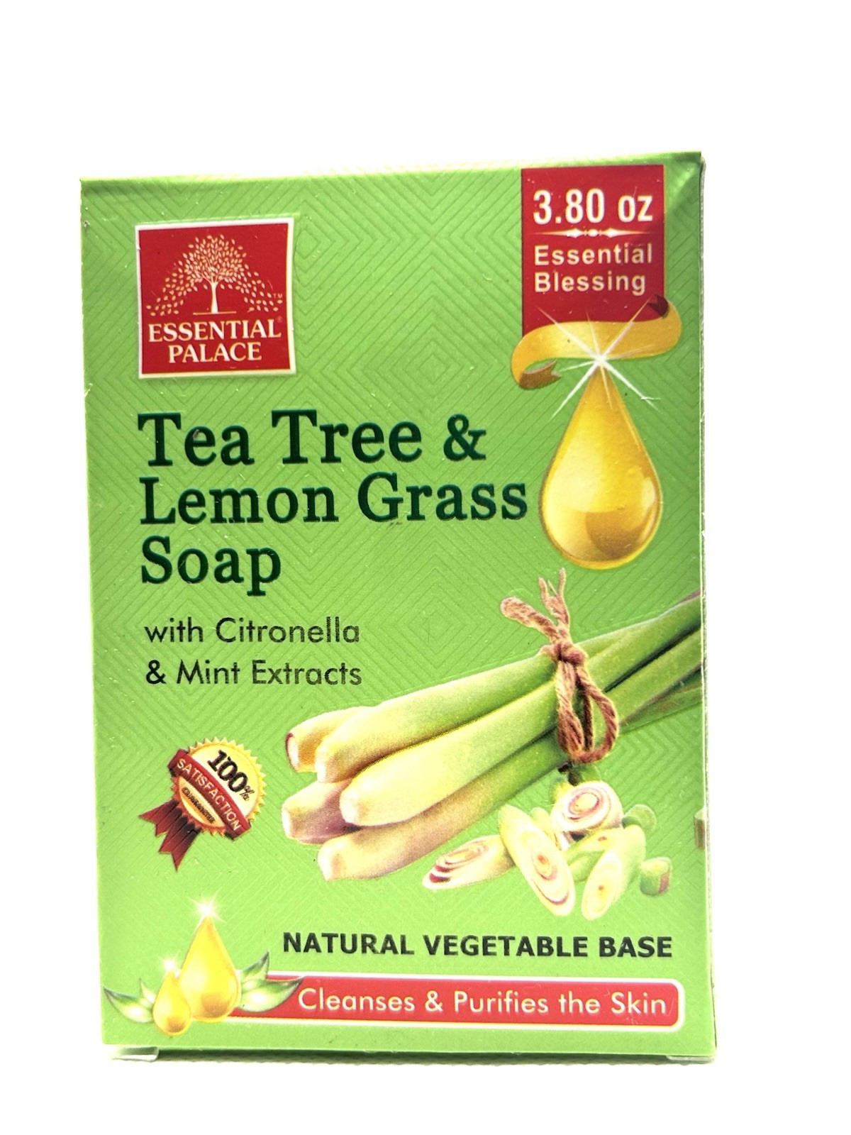 Essential Palace Tea Tree & Lemongrass 3.8oz Soap Bar