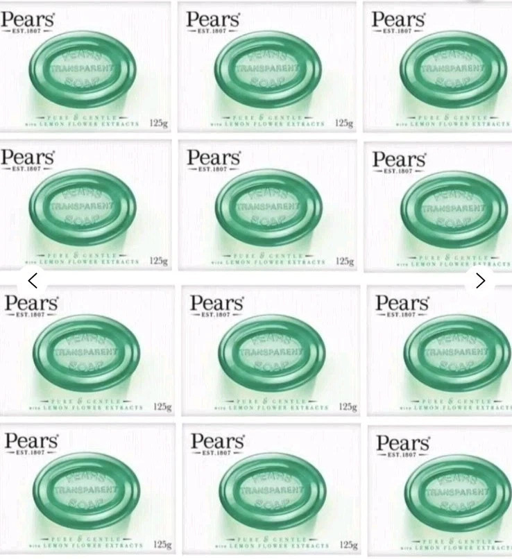 Pears Pure & Gentle with Lemon Flower Extracts Bar Soap 24 Pack 125gm 4.40oz