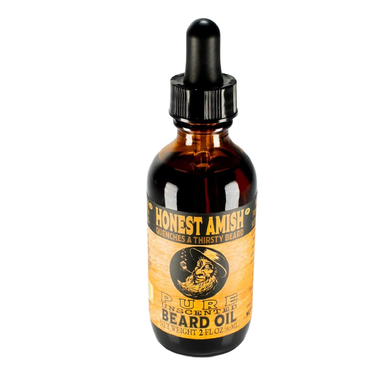 Honest Amish – Pure Beard Oil – 2 Ounce – Fragrance Free