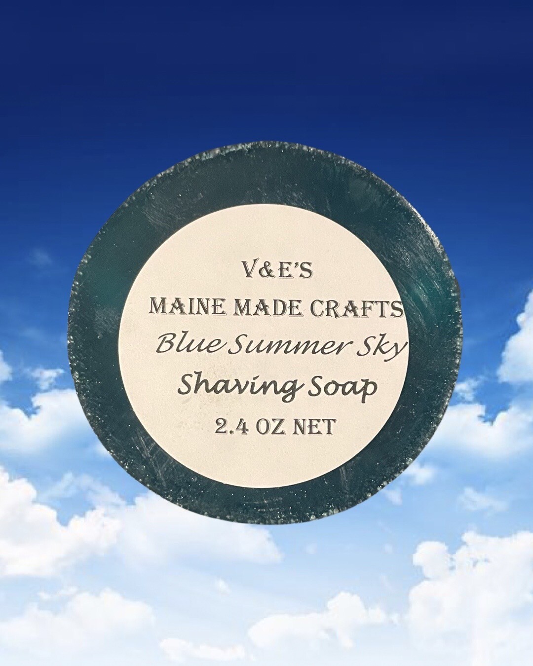 Glycerin shaving soap – Blue Summer Sky