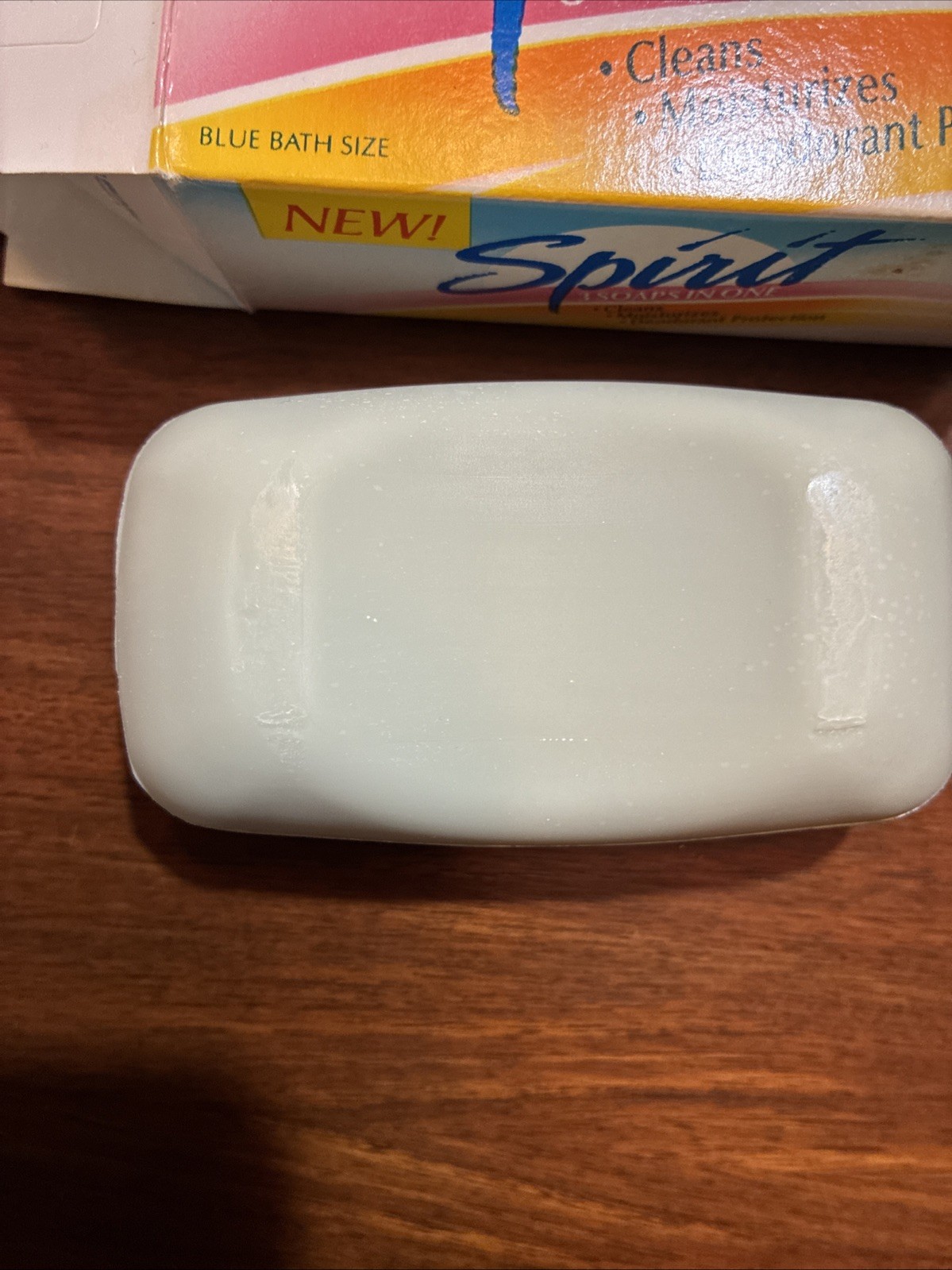 Lot Of 3 Vintage SPIRIT Bar Soap Blue Bath Size 4.5 Oz