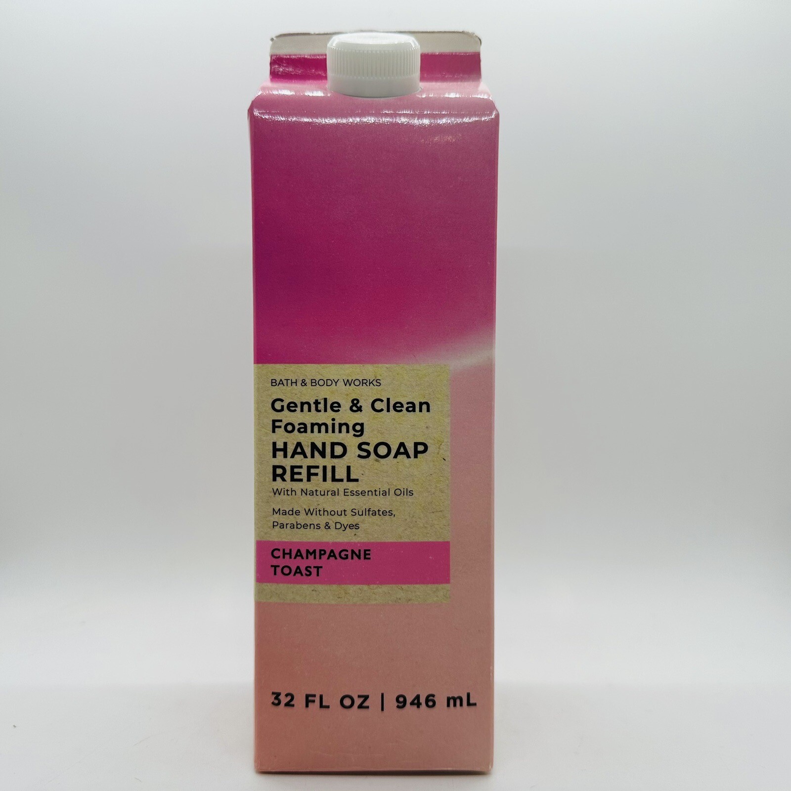 1/BATH & BODY WORKS CHAMPAGNE TOAST GENTLE & CLEAN FOAMING HAND SOAP REFILL 32oz