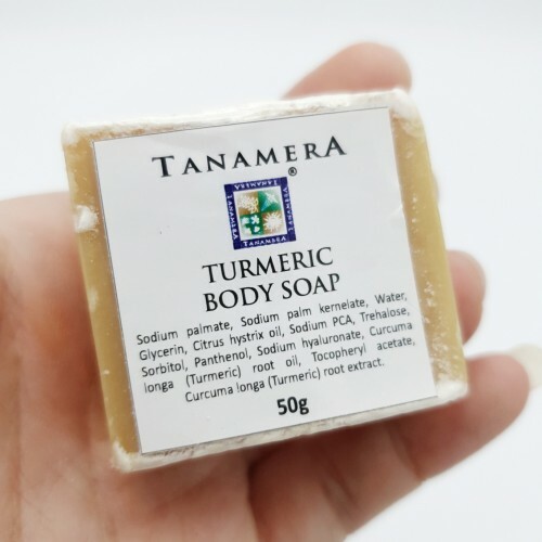 Sisal Tanamera Turmeric Body Soap Set Bag Pouch Handmade, Eco-Friendly Material