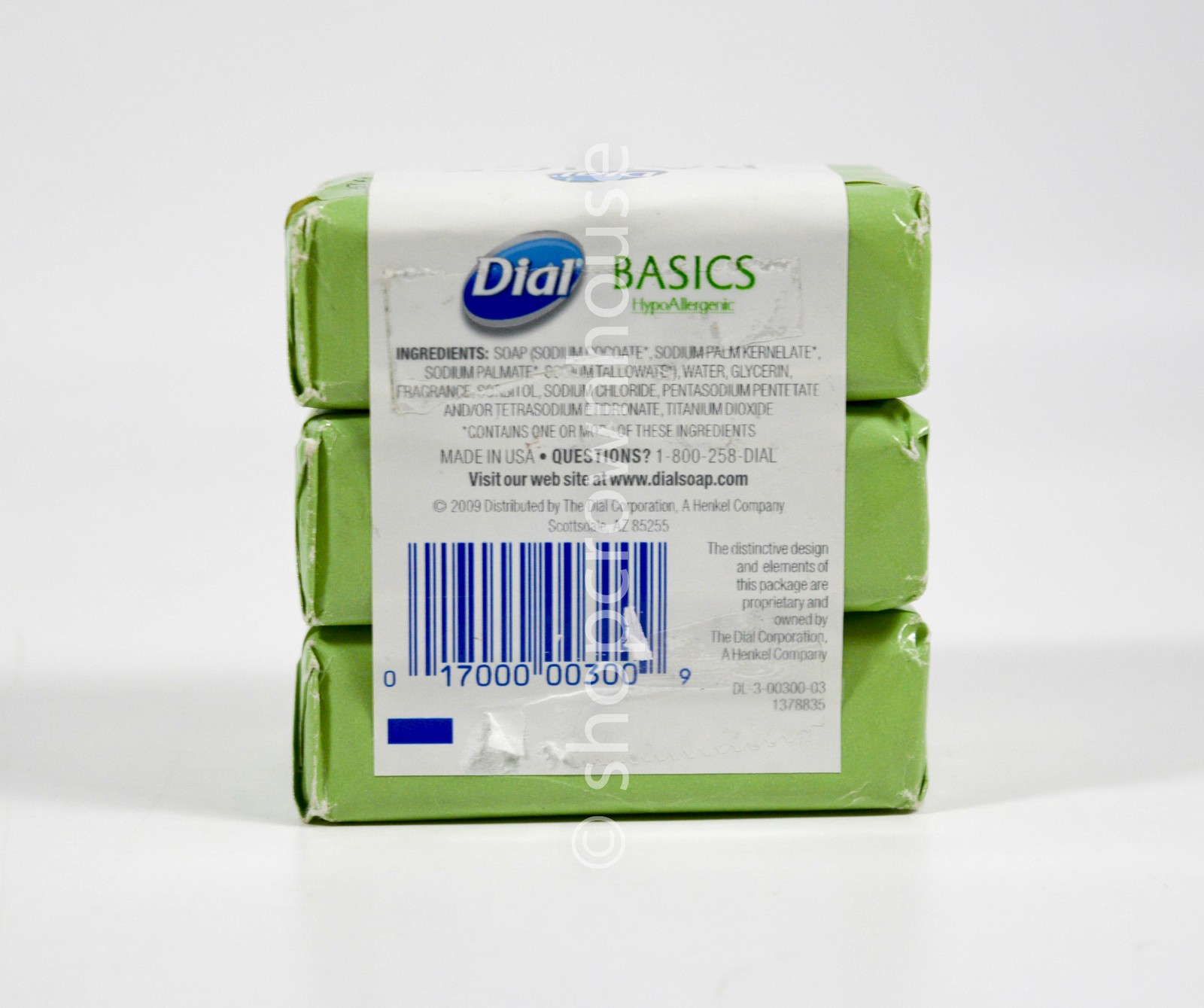 Dial Basics HypoAllergenic 3 Soap Bars pack 3.2 oz – Discontinued