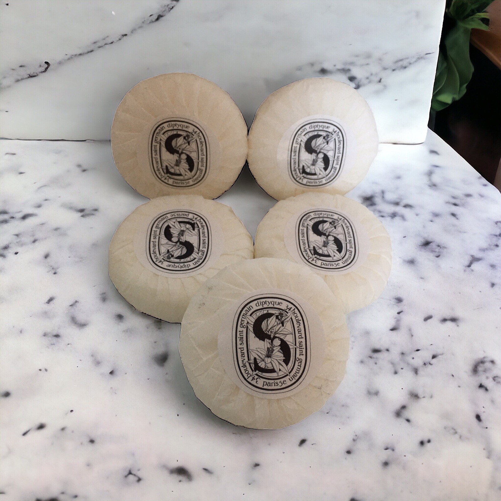 5 Diptyque 34 Boulevard Saint Germain Soap Bars Exclusively for LA BOTTEGA 1.1oz