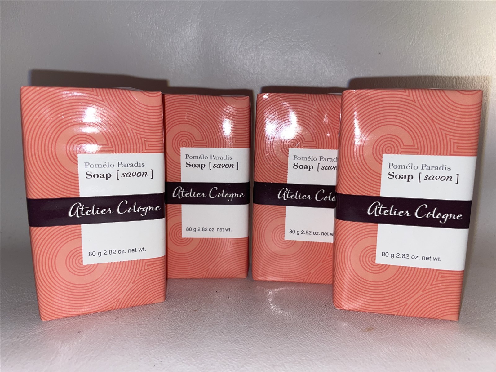Atelier Cologne Pomelo Paradis Bar Soap Travel Size 2.82 Oz 80 g Set Lot x 4