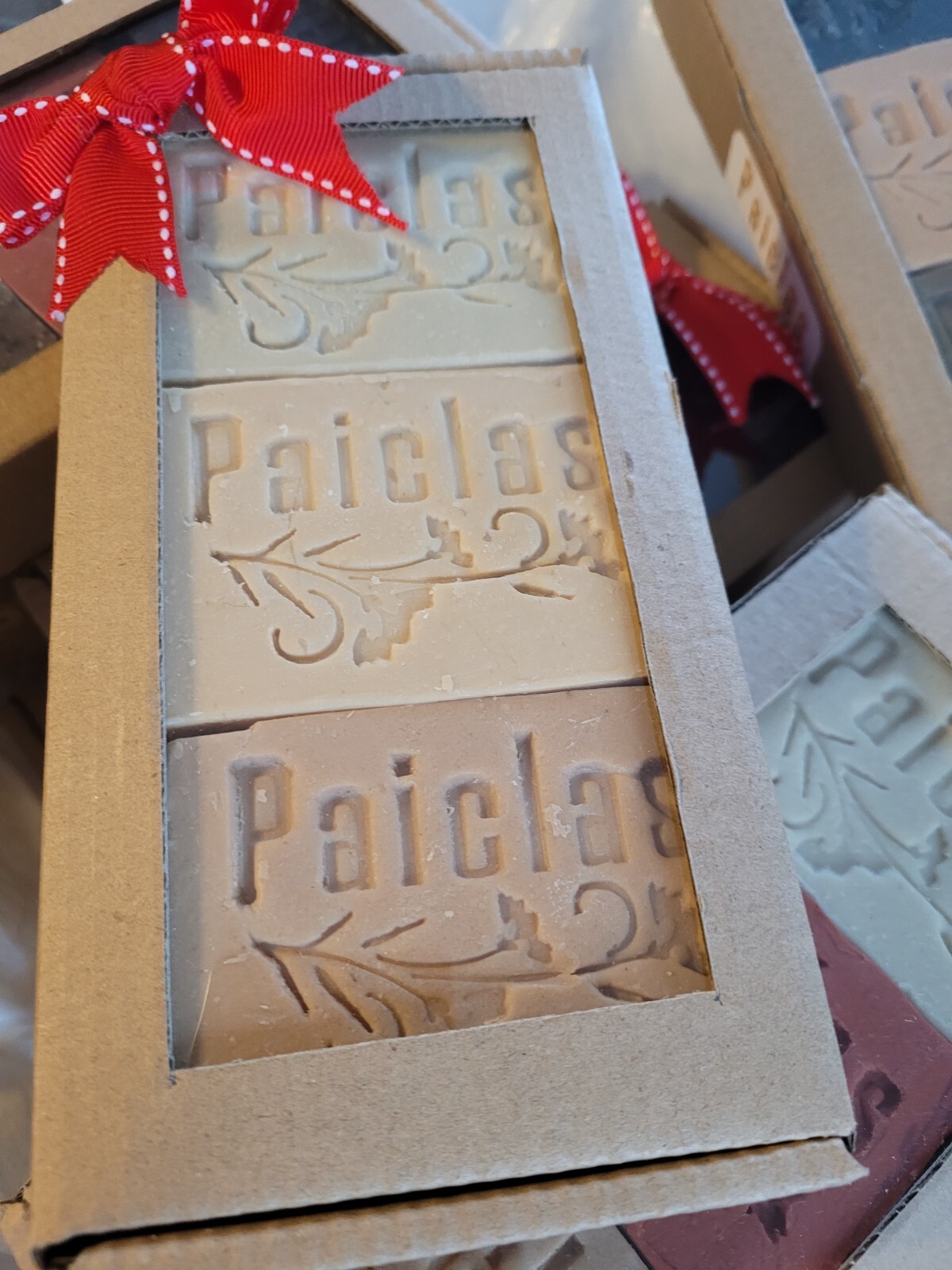 Handmade natural soap 3 bars assorted essential oils. A gift from God