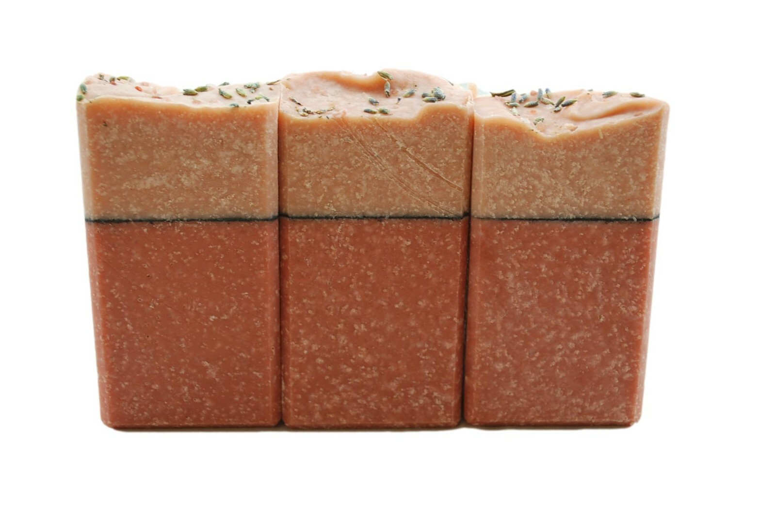 Himalayan Pink Salt bar soap. With Rose geranium, Bergamot and lavender oils.
