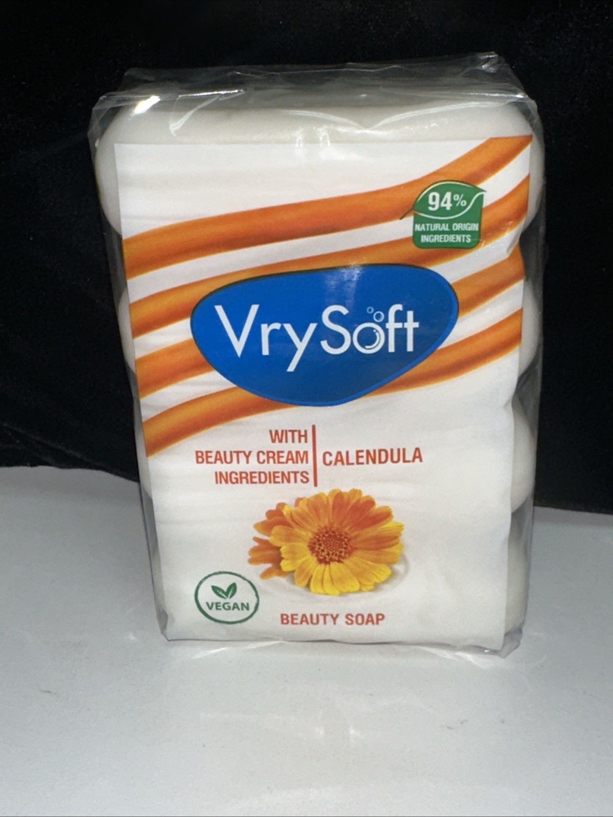 VRYSOFT-16 Bars-(4 Packs) CALENDULA Beauty SOAP, w/beauty Cream 11.28 oz/pack