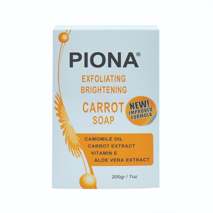 PIONA Exfoliating Brightening CARROT Soap 7 Oz.