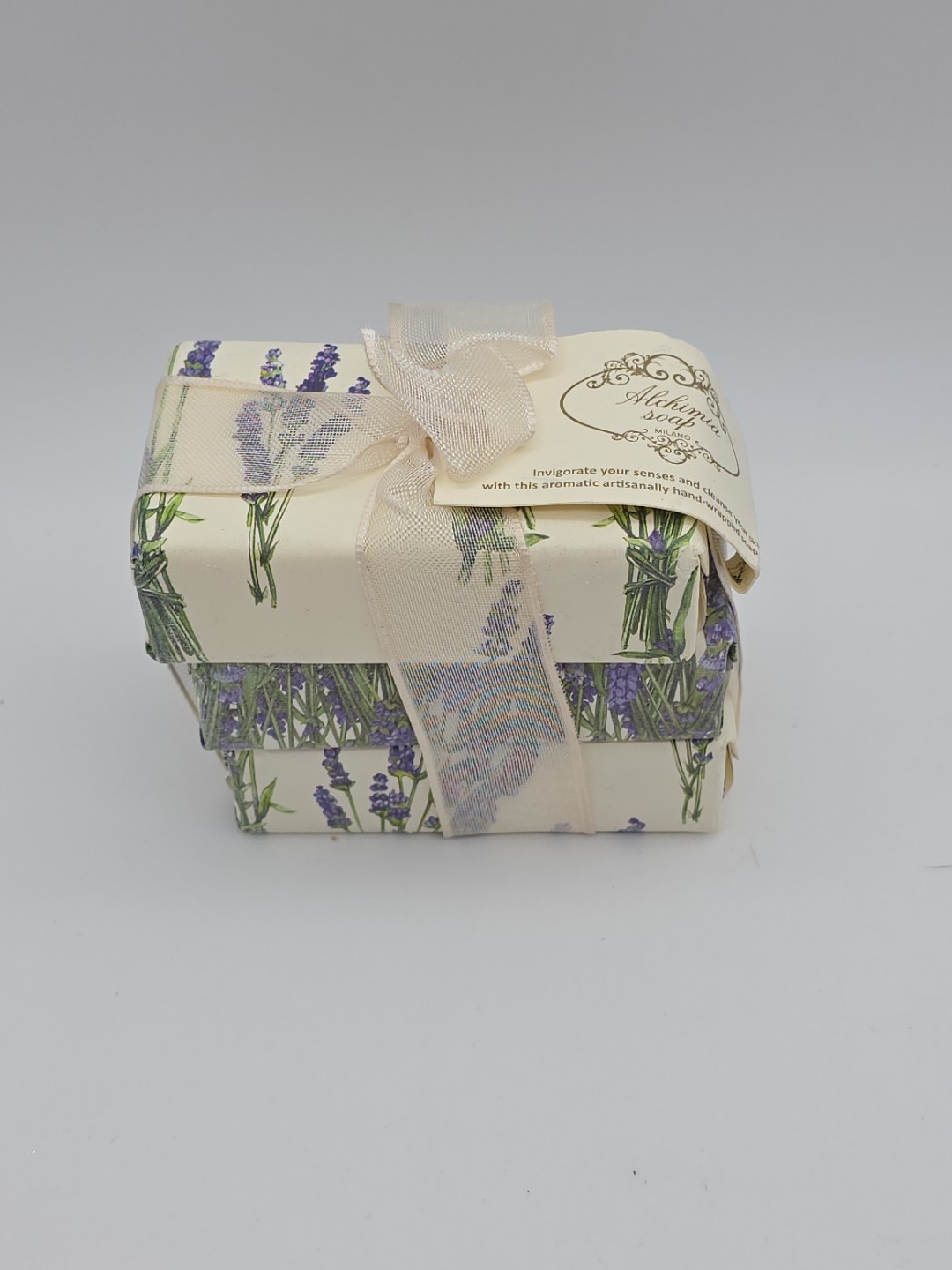 Alchimia Italy Lavender Soap Set of 3 Bars 10.5 oz Total