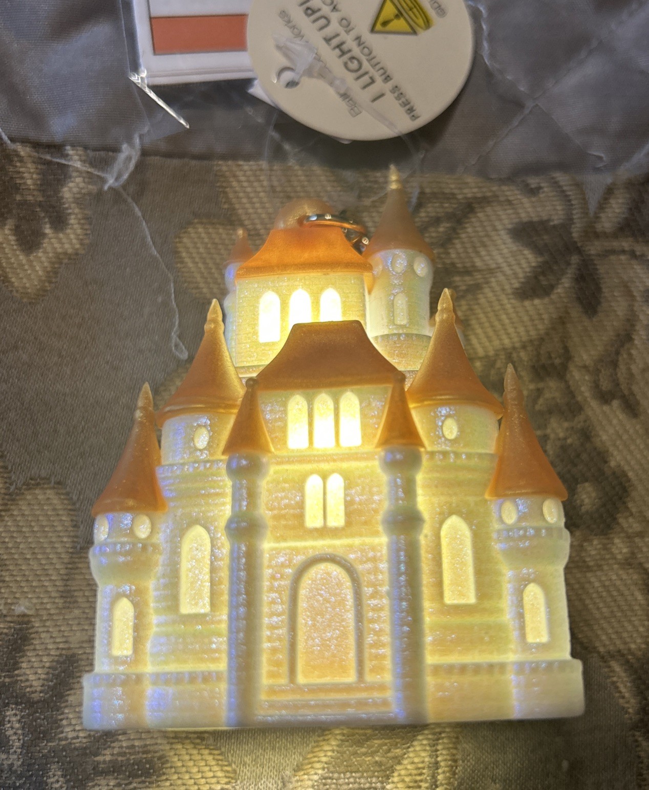 Bath & Body Works Disney Princess Light Up Castle Pocketbac Sanitizer Holder NEW