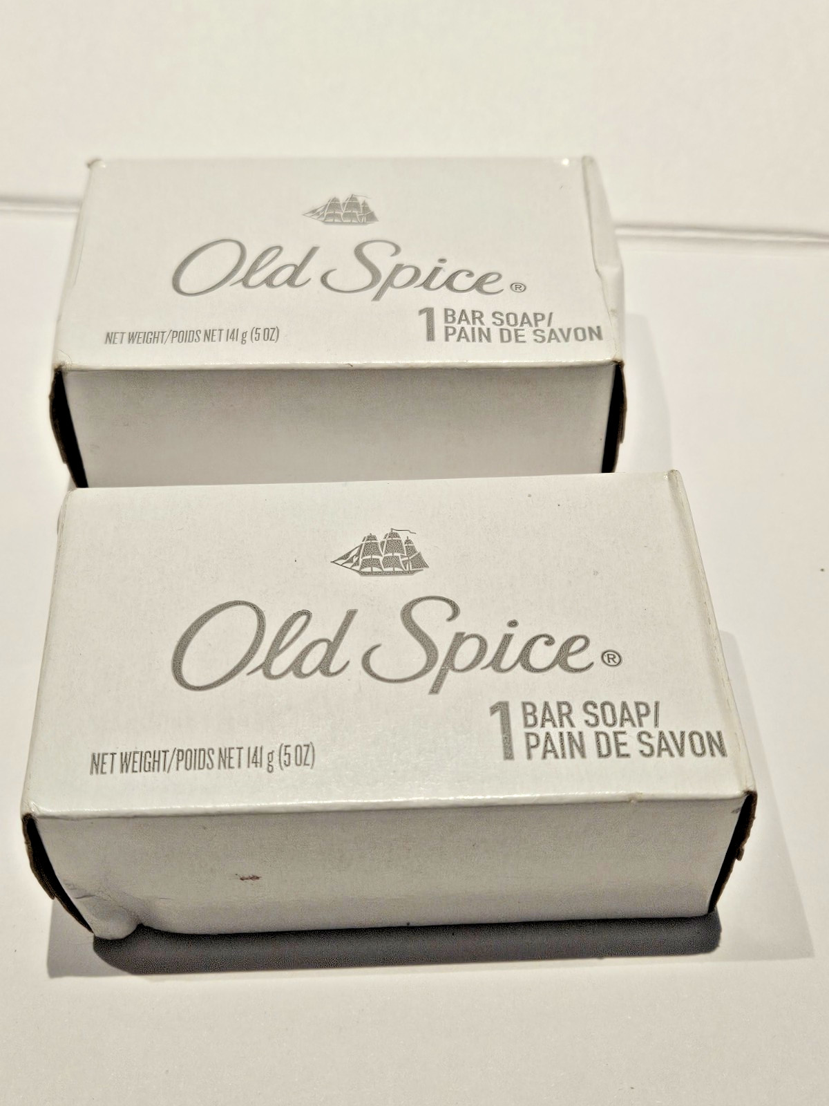 Vintage Old Spice Bar Soaps Set of 2 NOS Sealed 5 oz. ea. Men’s Grooming