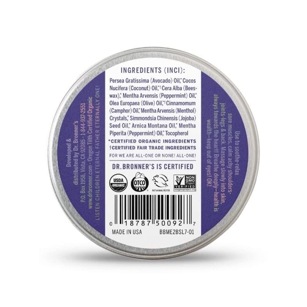 Dr. Bronners, Organic Magic Arnica Menthol Balm, 2 Ounce