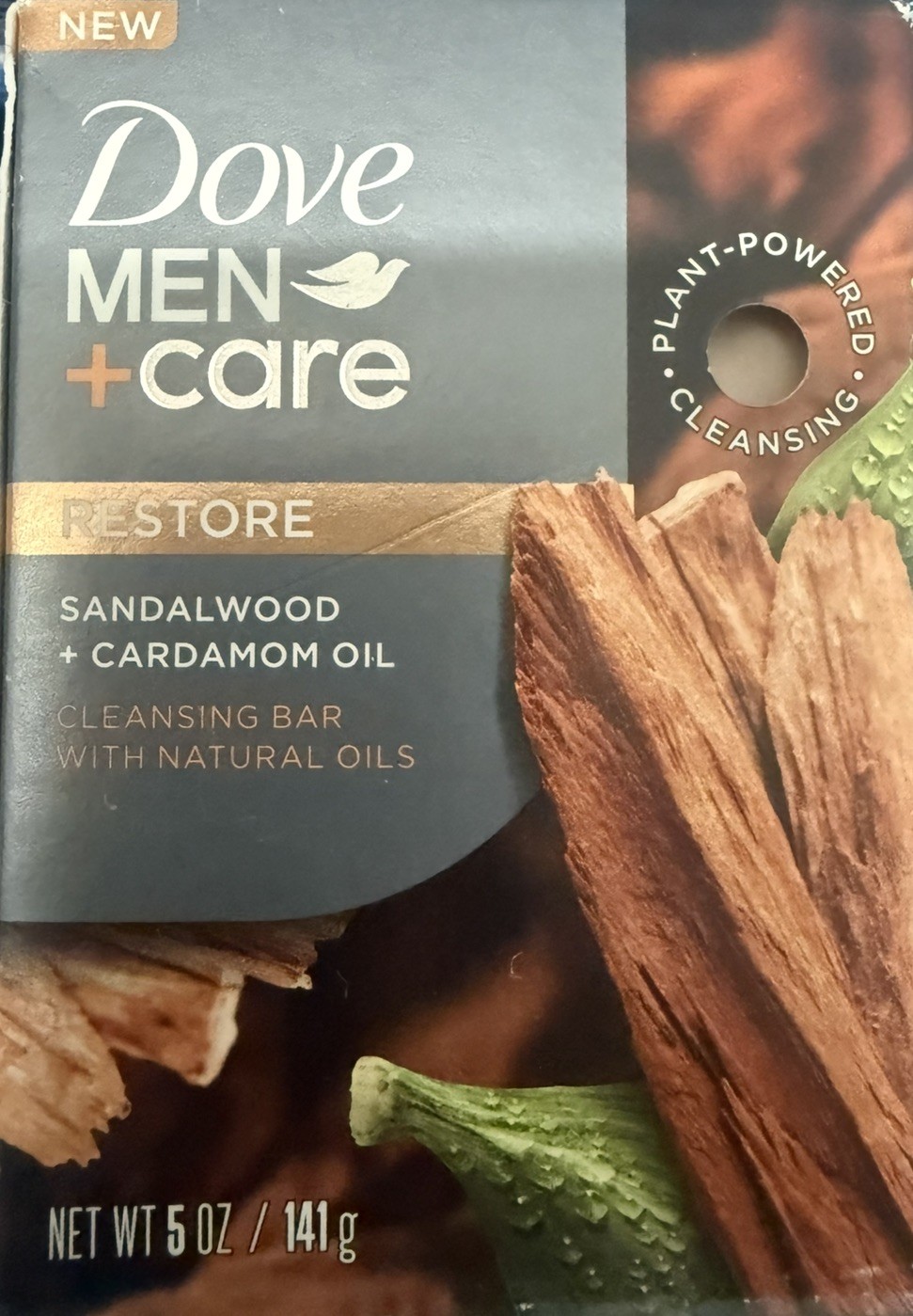 Dove Men Care Eucalyptus Cedar Oil Relax Cleansing Bar/Charcoal Exfoliate Bar