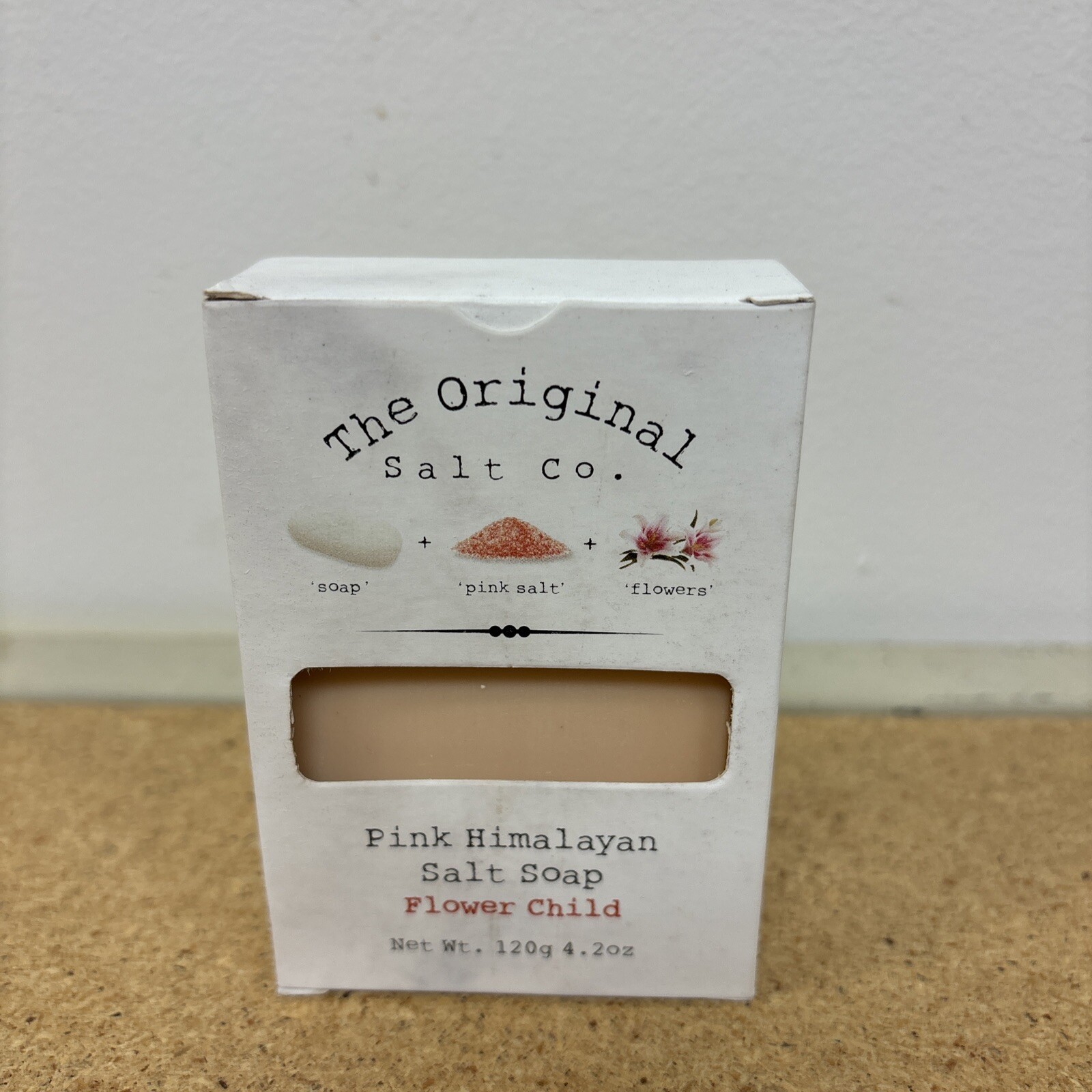 The Original Salt Company Pink Himalayan Salt Soap Flower Child 4.2 Oz