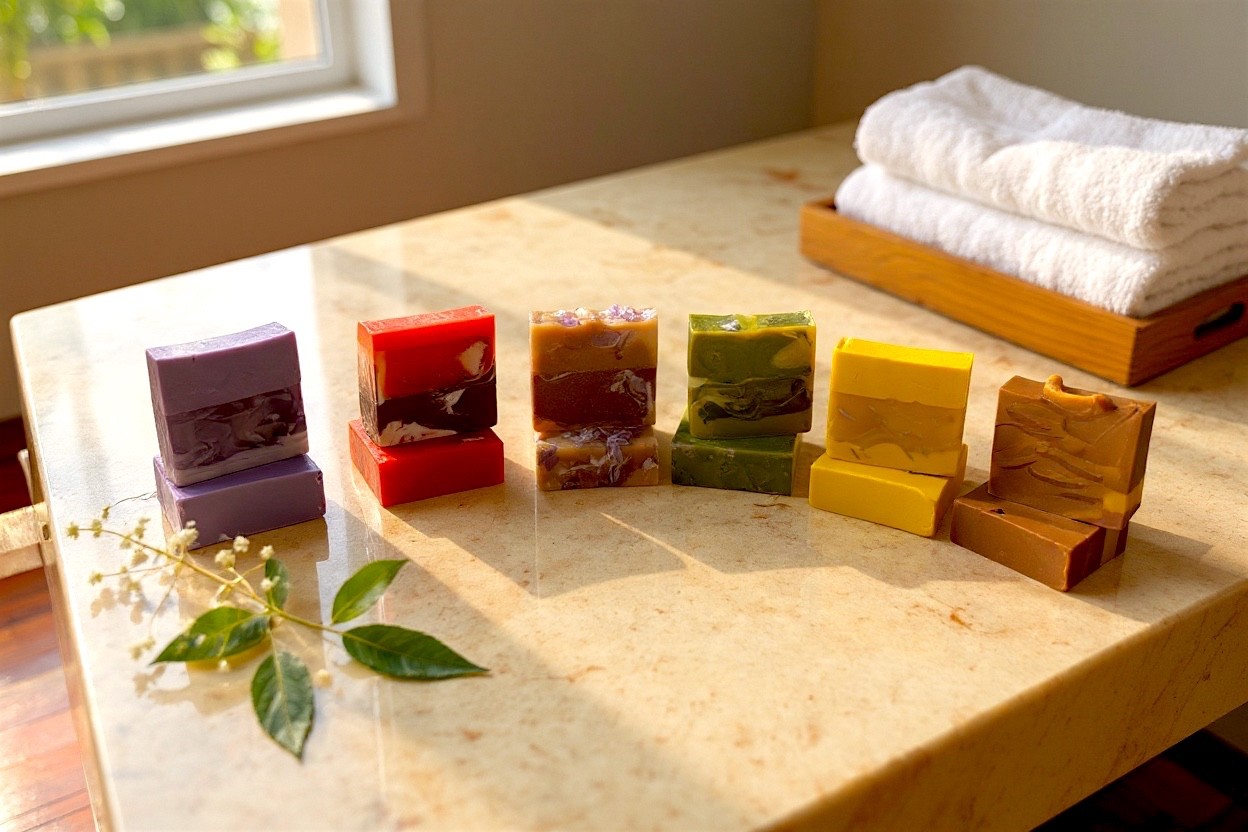 LumaLather Handmade Soap Gift Set of 6 Save 10%|Artisan Moisturizing Bath Soap
