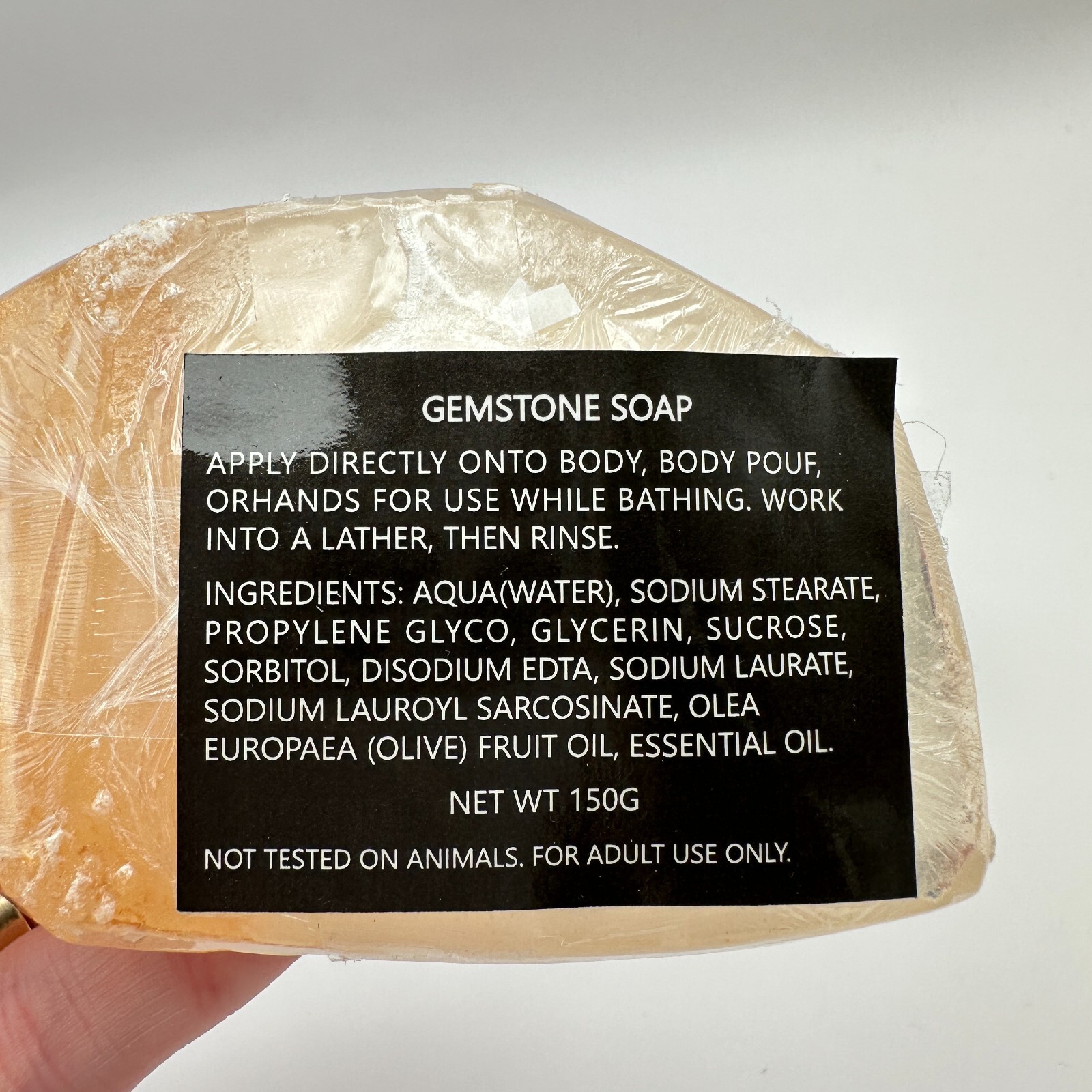 Earth & Home Gemstone Rock Soap 2 Piece Set 5.3oz Each Crystal Shape Gift NEW