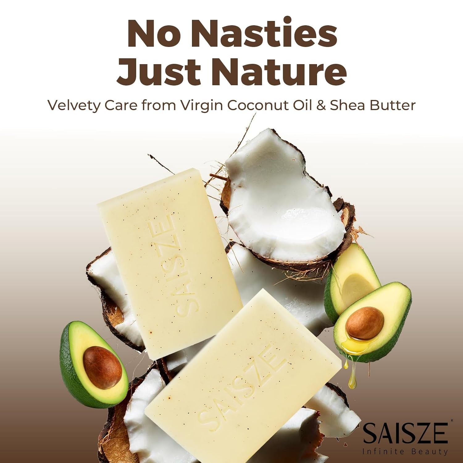 8 oz Coconut Oil & Shea Butter Soap – Handmade Cold Process for Refreshing Clean