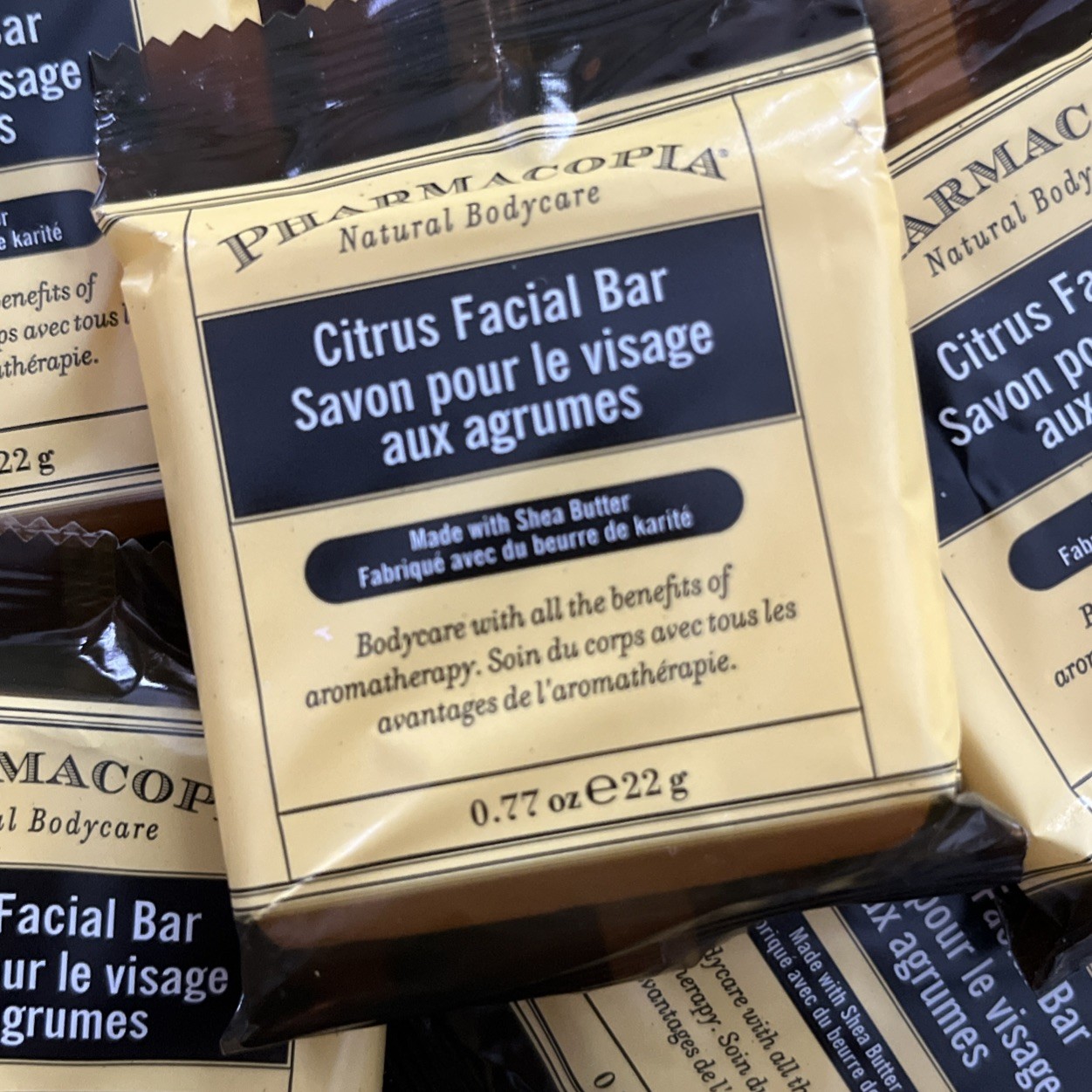 50 Bars Pharmacopia Citrus Facial Bar Aromatic Soap, .77 oz Travel Size.