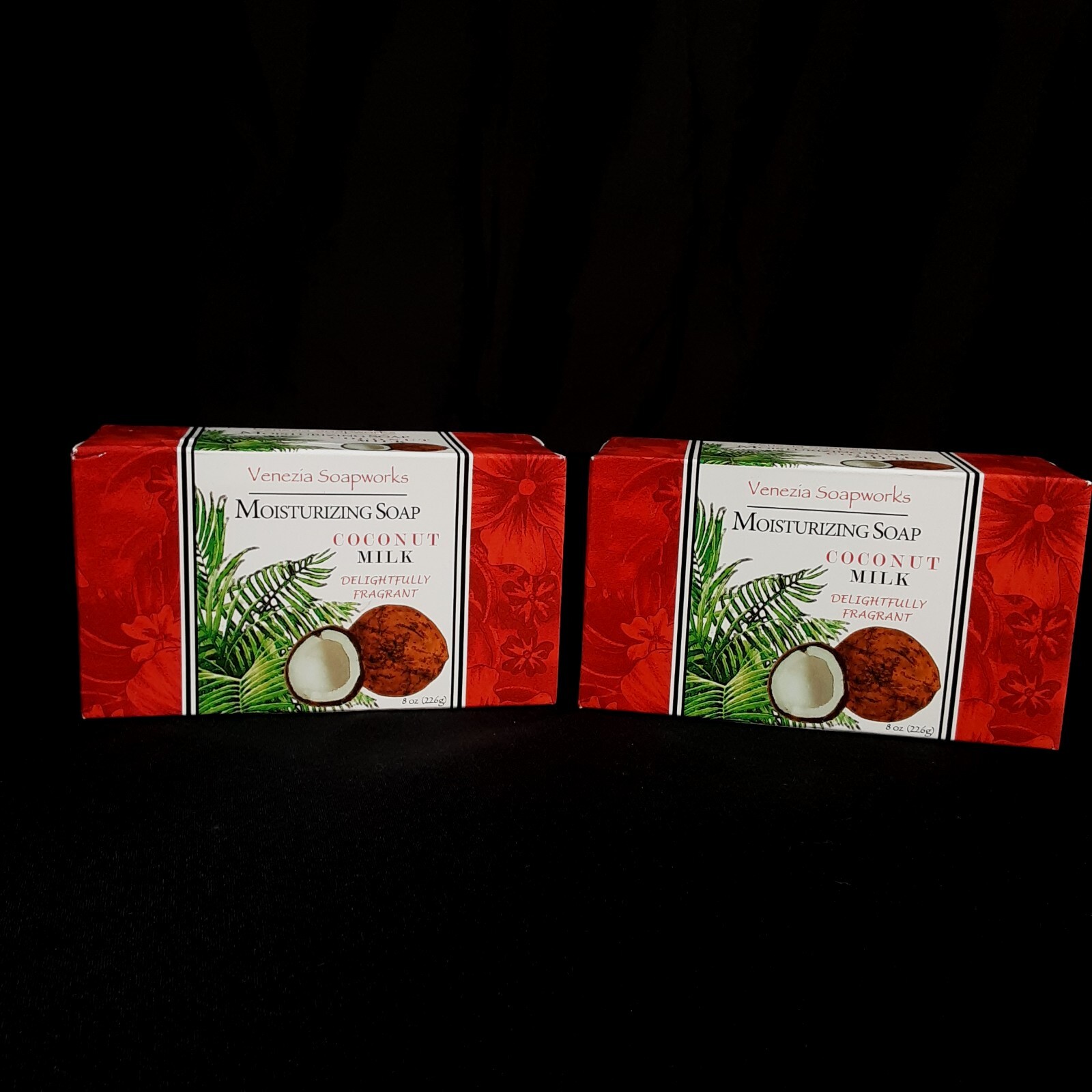 NEW Lot of 2 Venezia Soapworks COCONUT MILK Moisturizing Soap Full Size 8oz