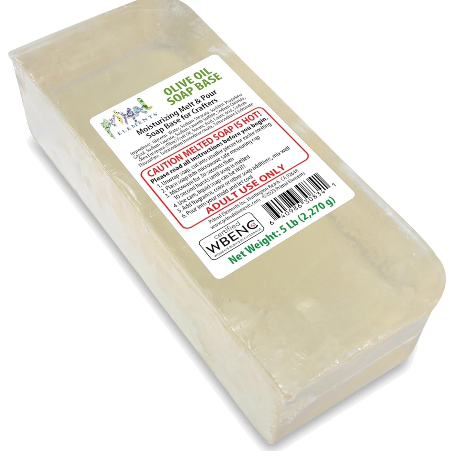 Olive Oil Soap Base – Moisturizing Melt and Pour Glycerin Soap Base for Craft…
