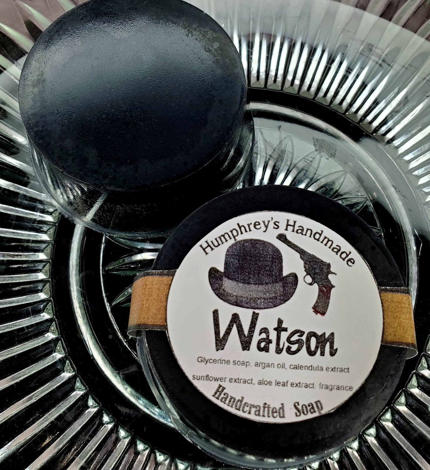 Men’s WATSON Oatmeal Stout Buttercotch Scent Shave Soap, Beard Wash Bar USA Made