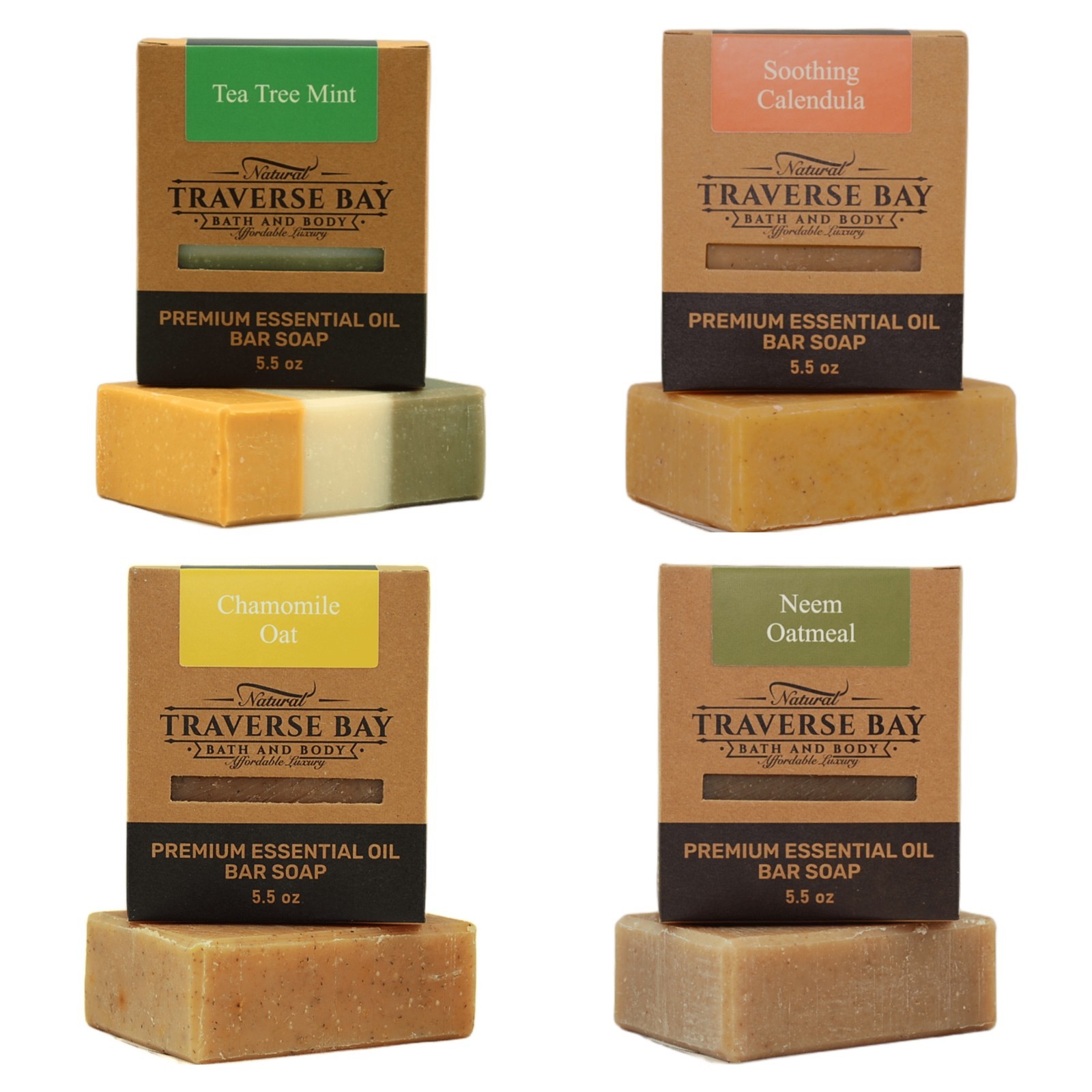 Natural Cold Process Soap You-Pick Variety Pack, 5.5 bars, 22+ oz total