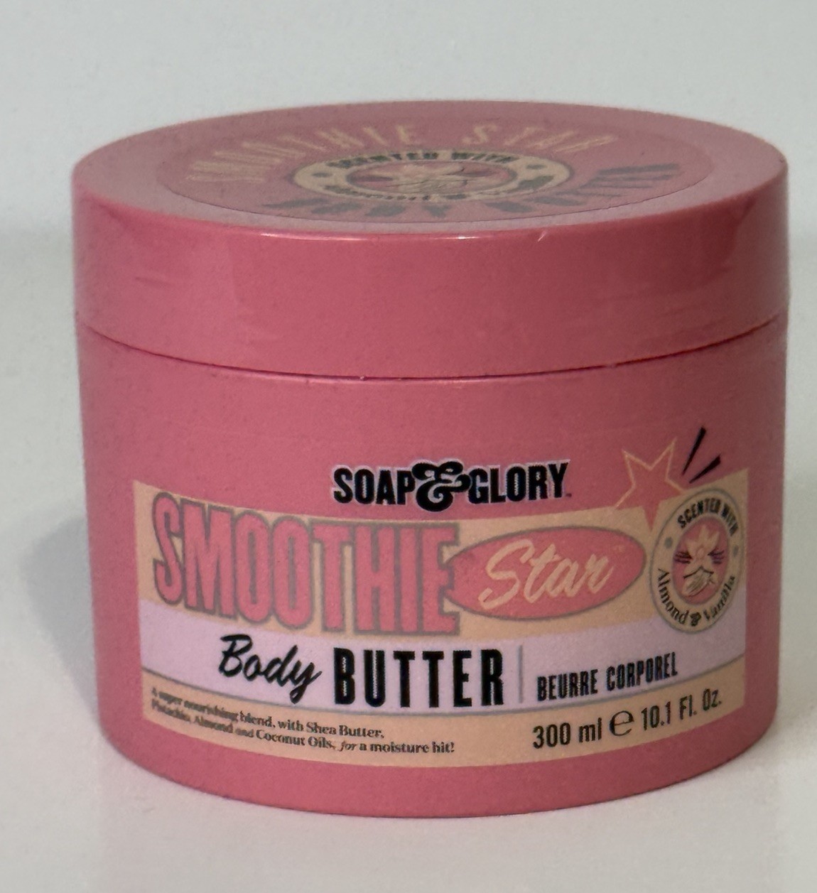 Soap & Glory Smoothie Star Body Butter Almond & Vanilla Scent 10.1 fl. oz. 300ml