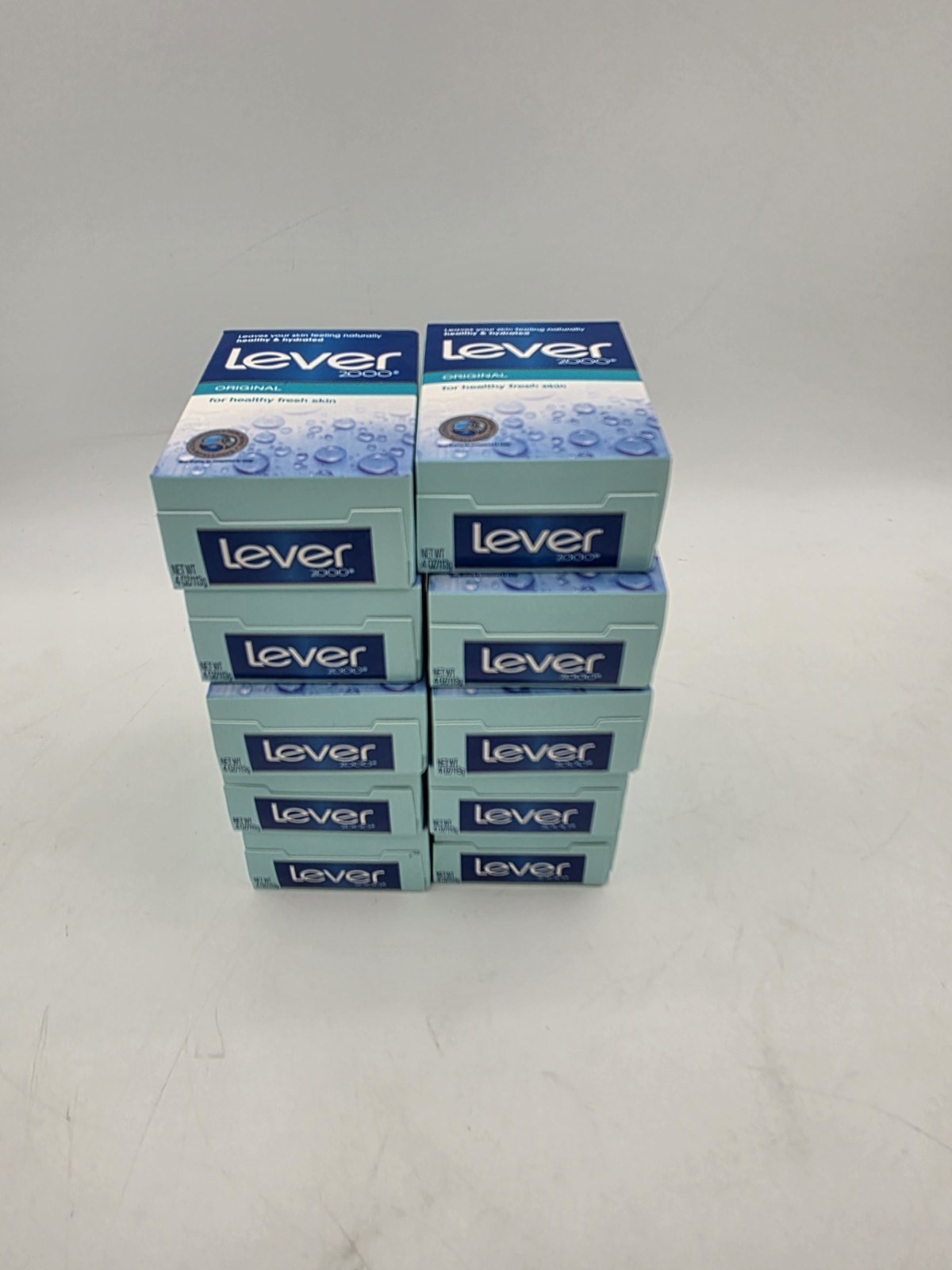 Discontinued Lever 2000 Original Bar Soap New In Box Lot Of 10 USA Made Soap 4Oz