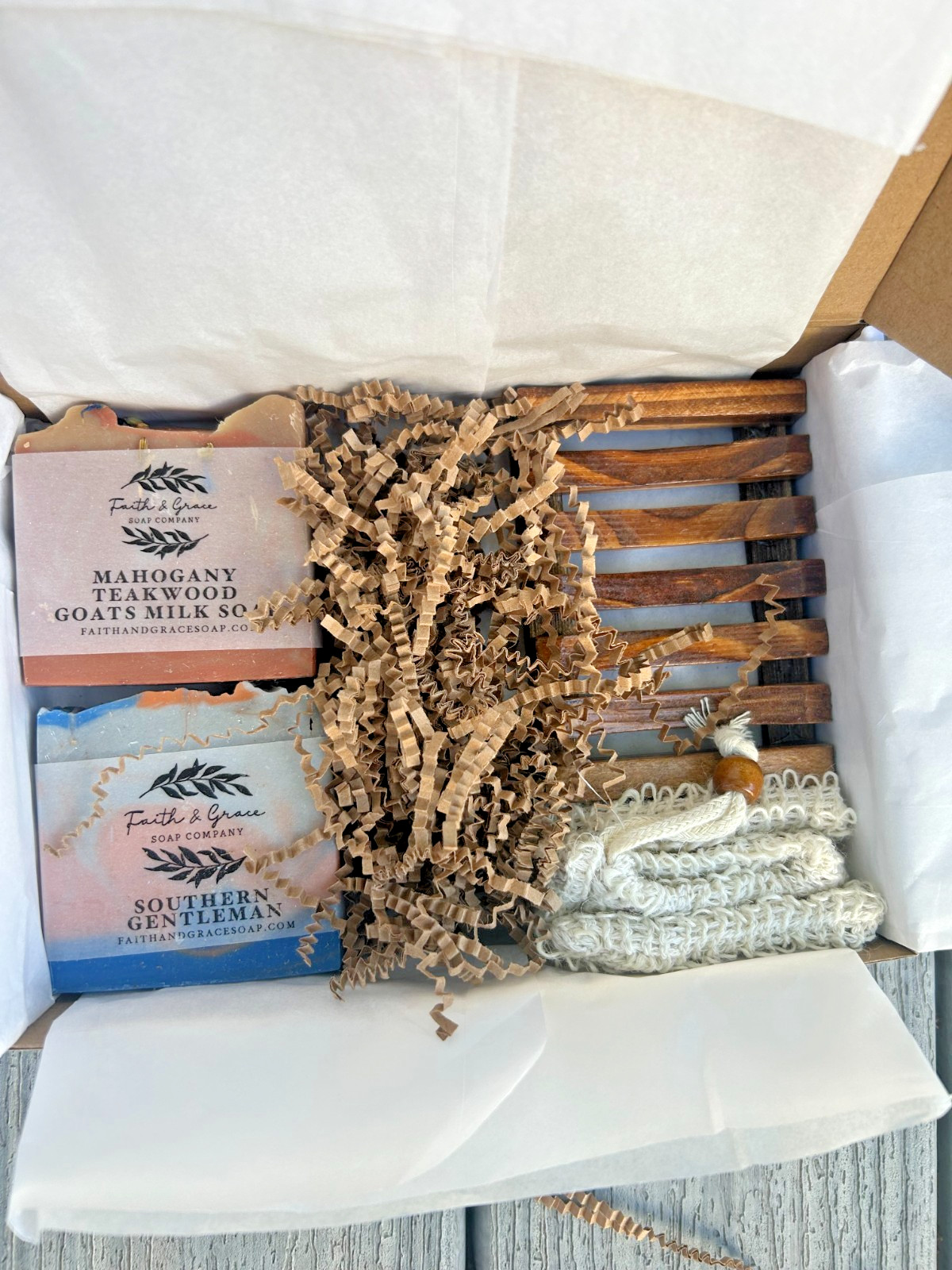 handmade vegan soap bars gift set for men