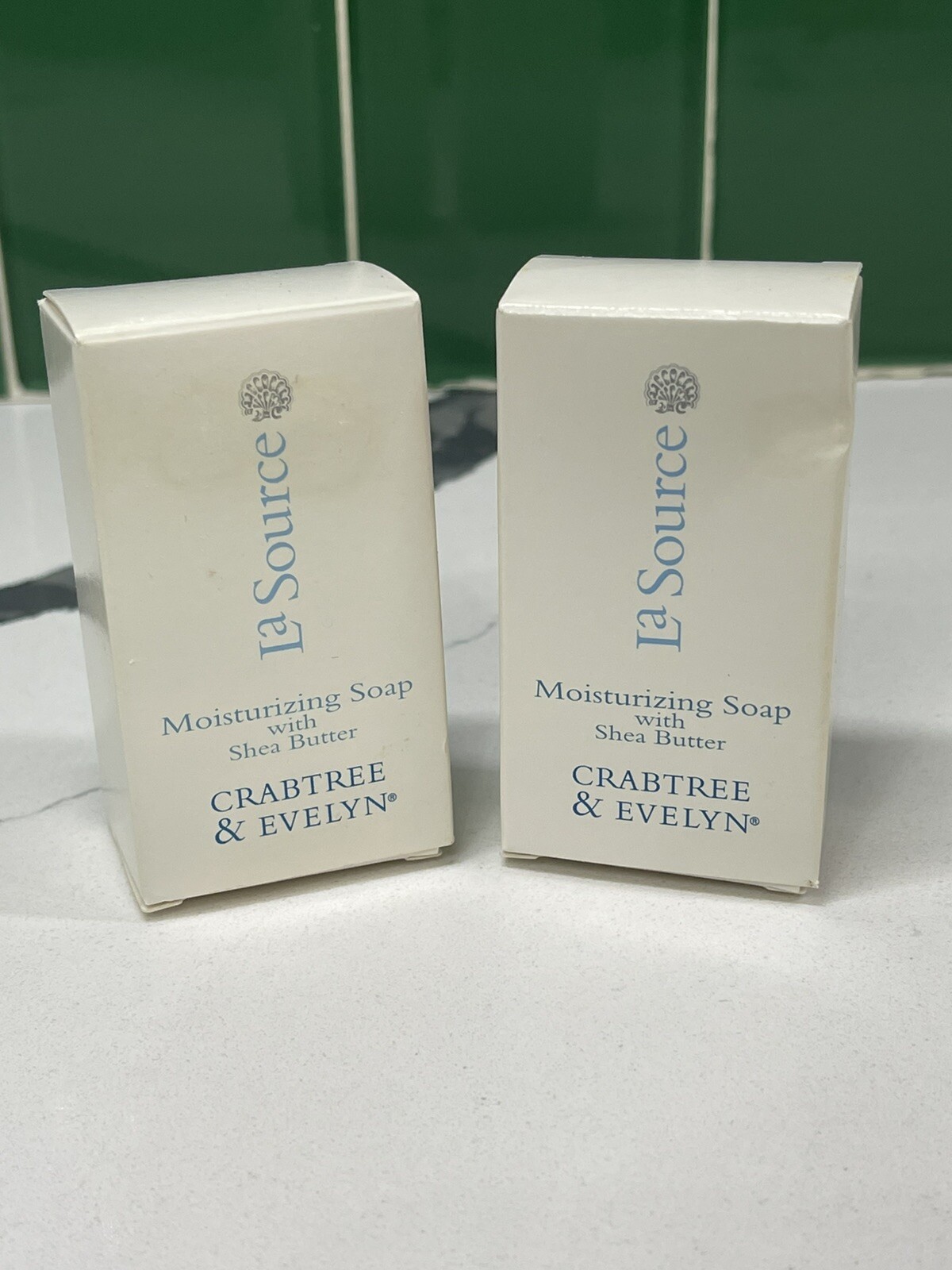 Lot of 2 Crabtree & Evelyn La Source Moisturizing Soap Shea Butter 1.05 oz Each