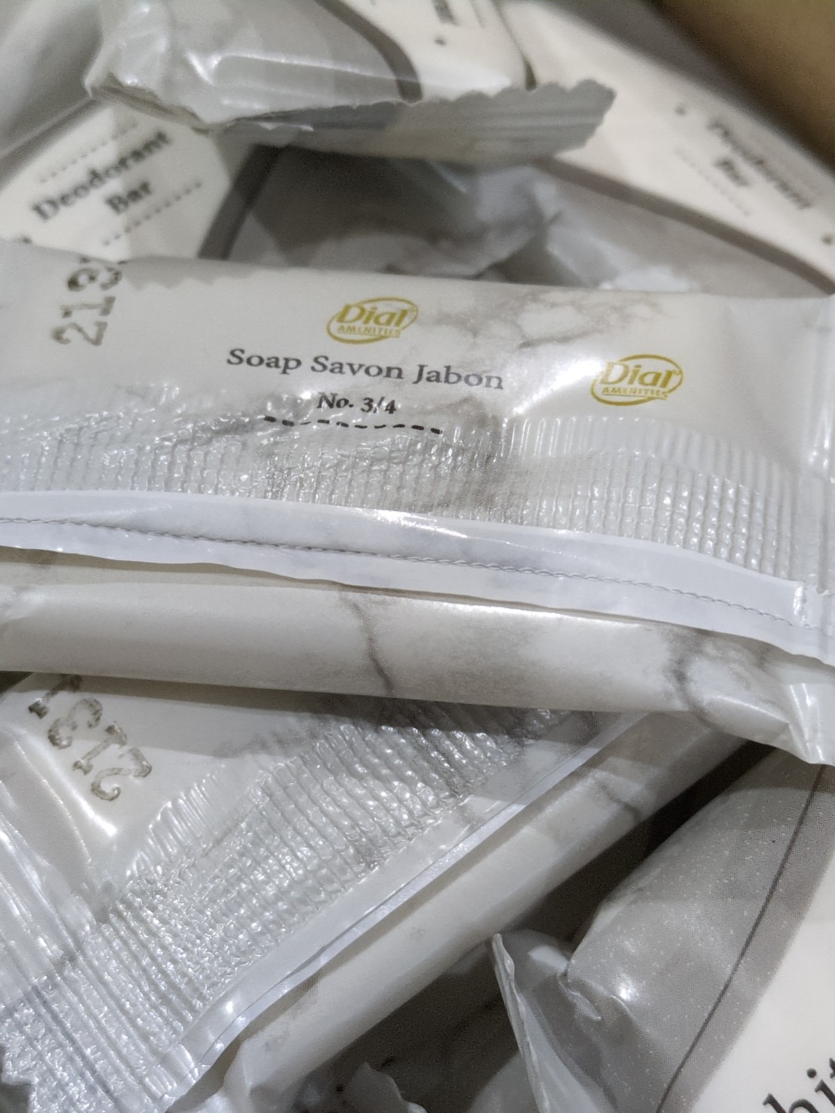 100 ct Dial White Marble Deodorant Bar Soap Bulk Hotel Travel Guest Size Lot