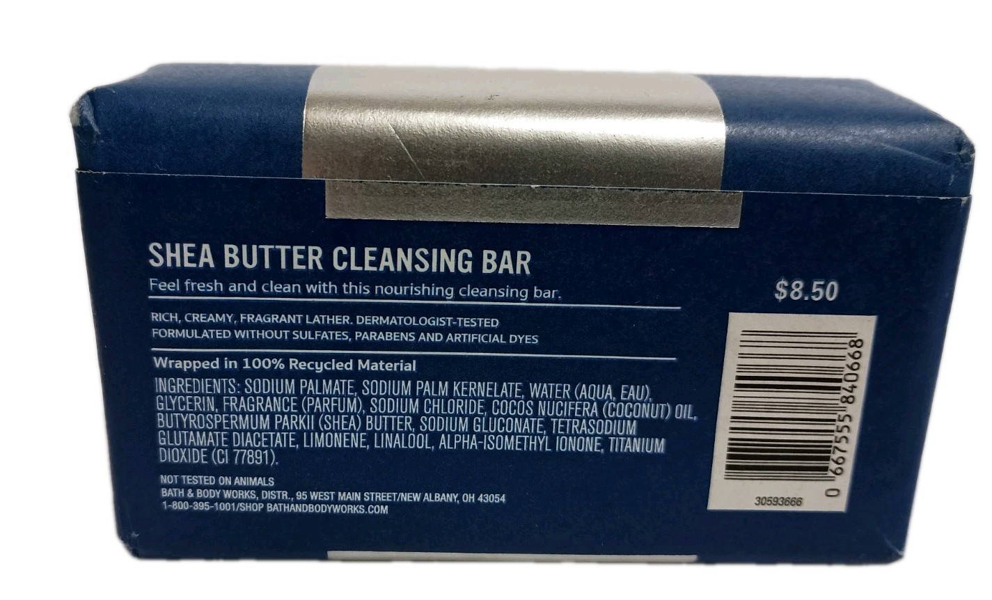 2X OCEAN Men’s Collection Bath & Body Works Bar Shea Butter Cleansing Soap 5 Oz.