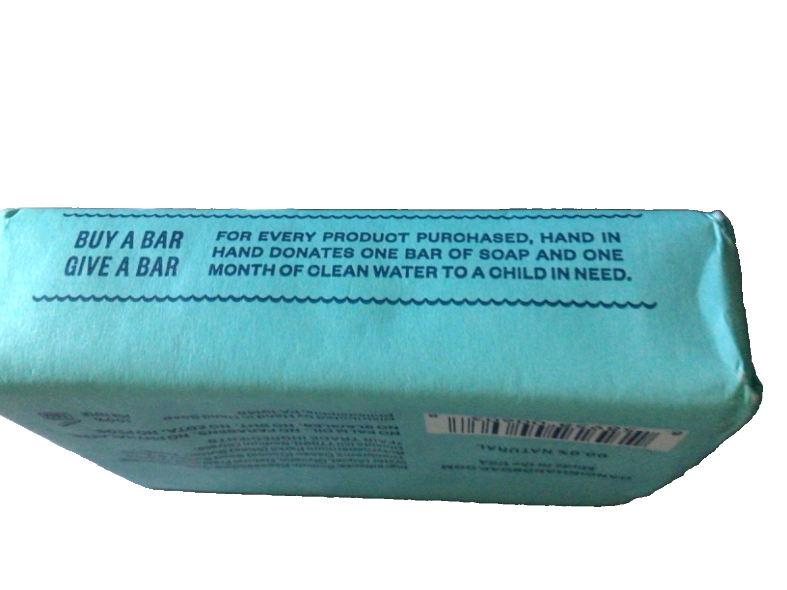 Hand in Hand Bar Soap Sea Salt Sweet Mint & Eucalyptus 5 Oz Sustainable Sud New