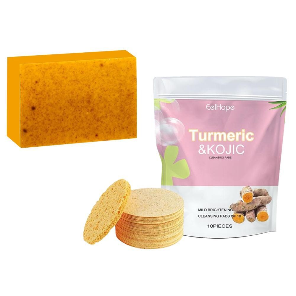 Honey Glow Soap Turmeric Kojic Bar, Lemon Acid Turmeric Face |U.S & Body R0G8