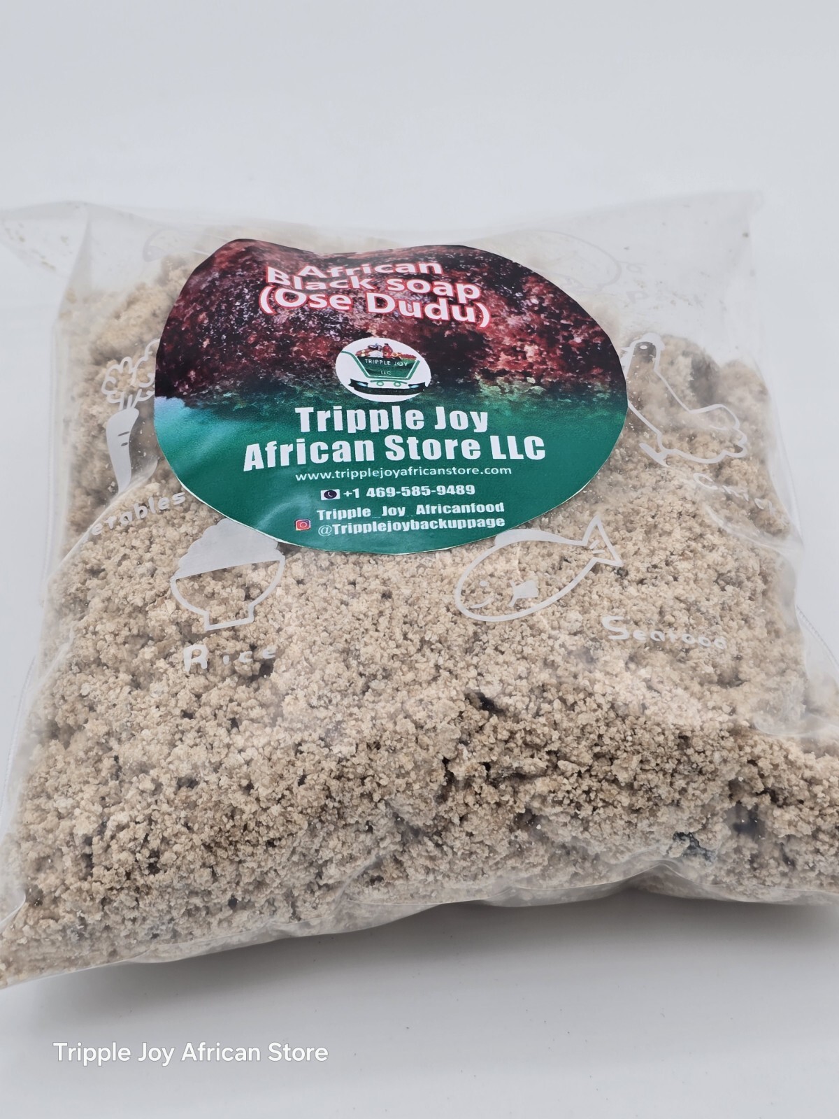 Raw African Black Soap( Ose Dudu) 1 LB