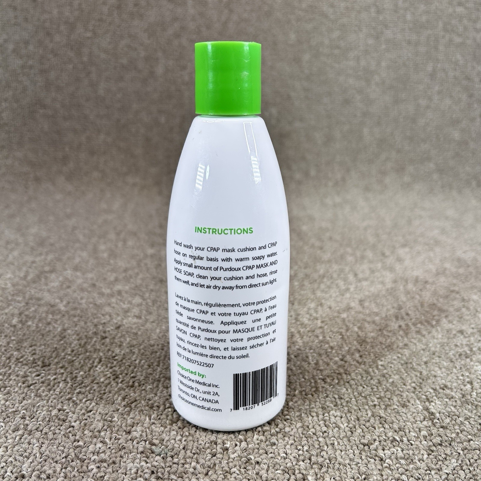 Purdoux CPAP Mask & Hose Soap – Green Tea & Mint 250mL