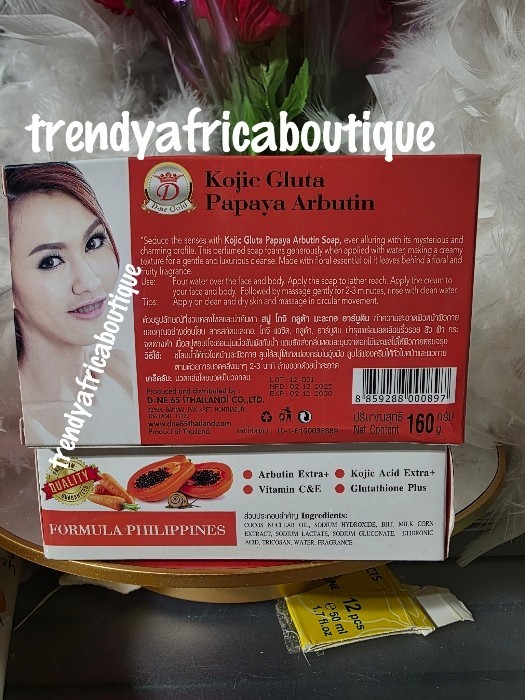 2pcs. Kojic-White Gluta Papaya soap (4in1) 160g X 2