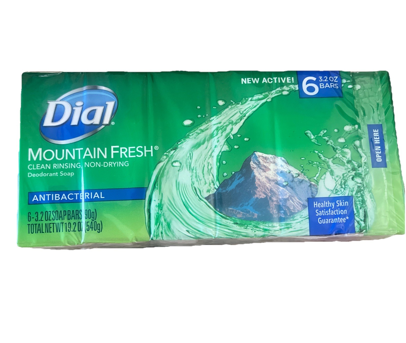Dial Antibacterial Bar Soap Mountain Fresh Deodorant 3.2oz (6 Pack) DISCONTINUED