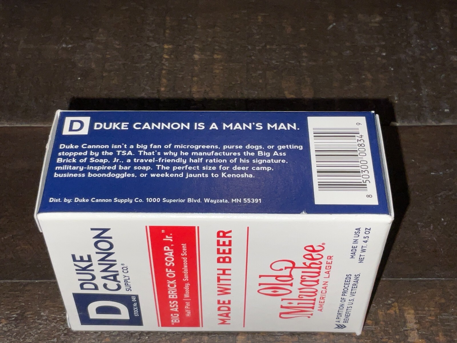 Duke Cannon Big Ass Brick of Soap Jr 4.5oz OLD MILWAUKEE Woods Sandalwood 6 Bars