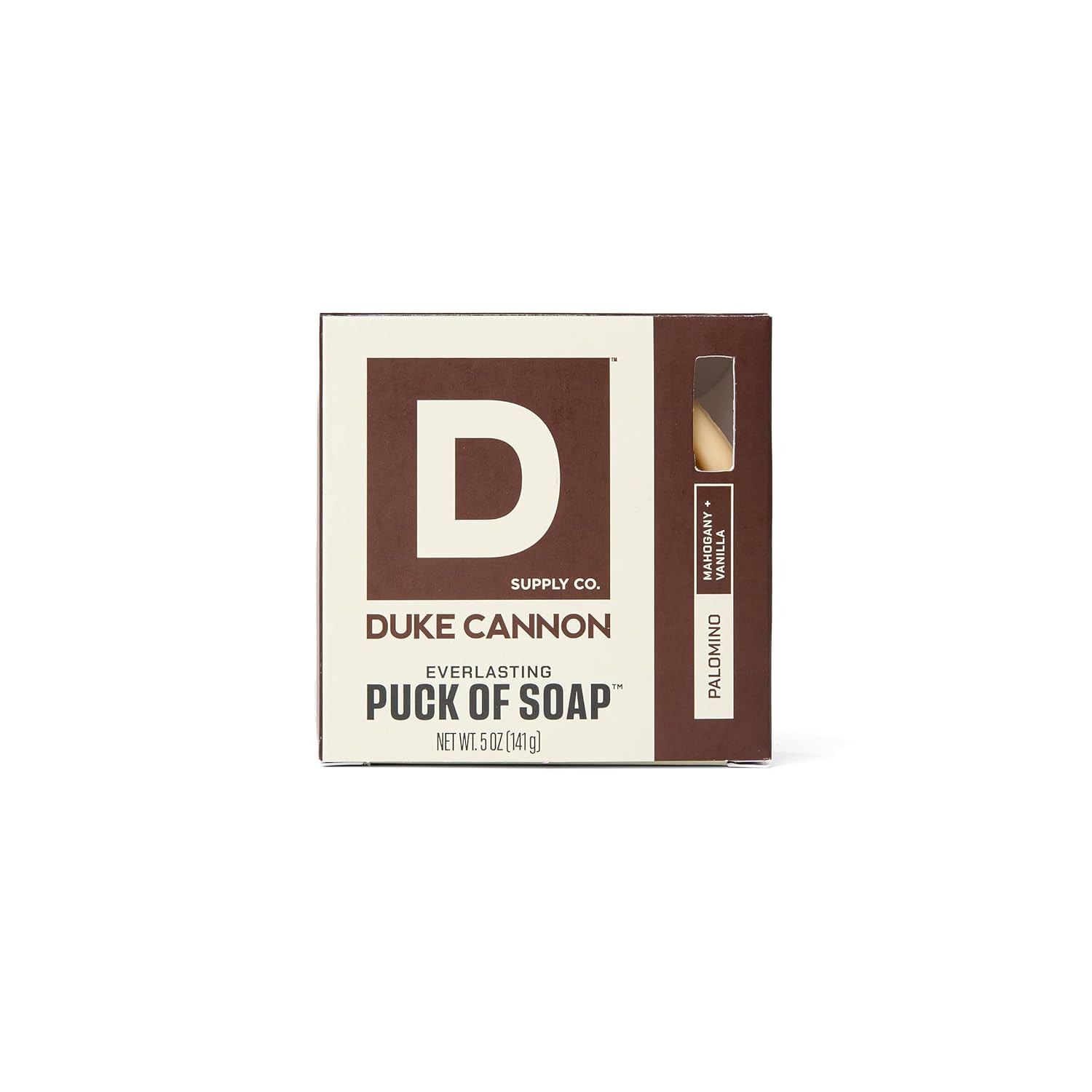 Palomino Men’S Soap Puck – 5 Oz – Mahogany + Vanilla Scent – Disc-Shaped, Triple